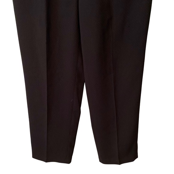 Calvin Klein Women Black Textured Pleated Dress Pants Size 6 - Picture 3 of 14